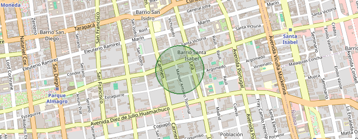 Mapa del sector