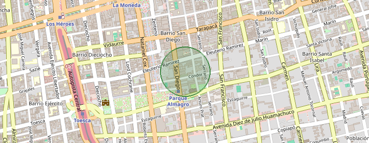 Mapa del sector