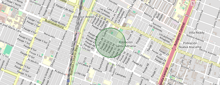 Mapa del sector